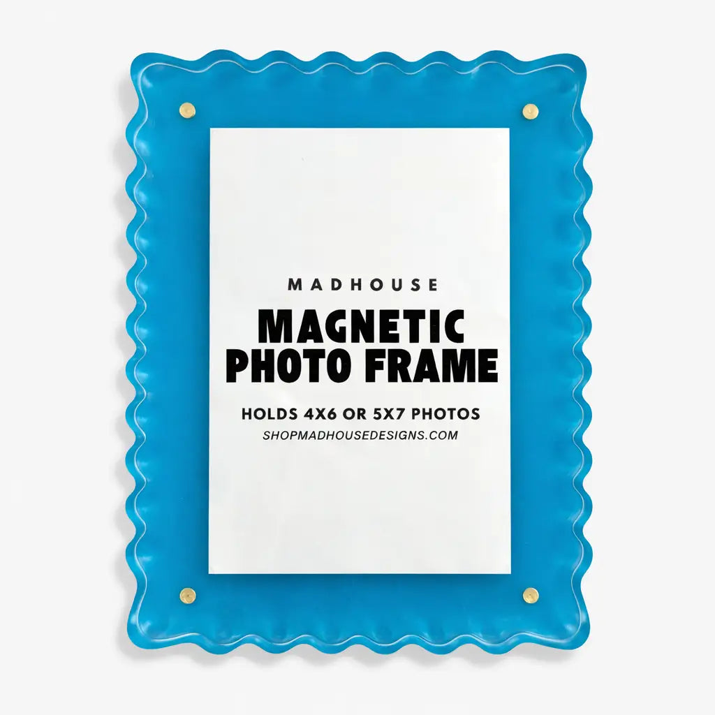 Blue.！フレーム付きキャンバスアート Cerulean Blue Acrylic Picture Frame – MadHouse