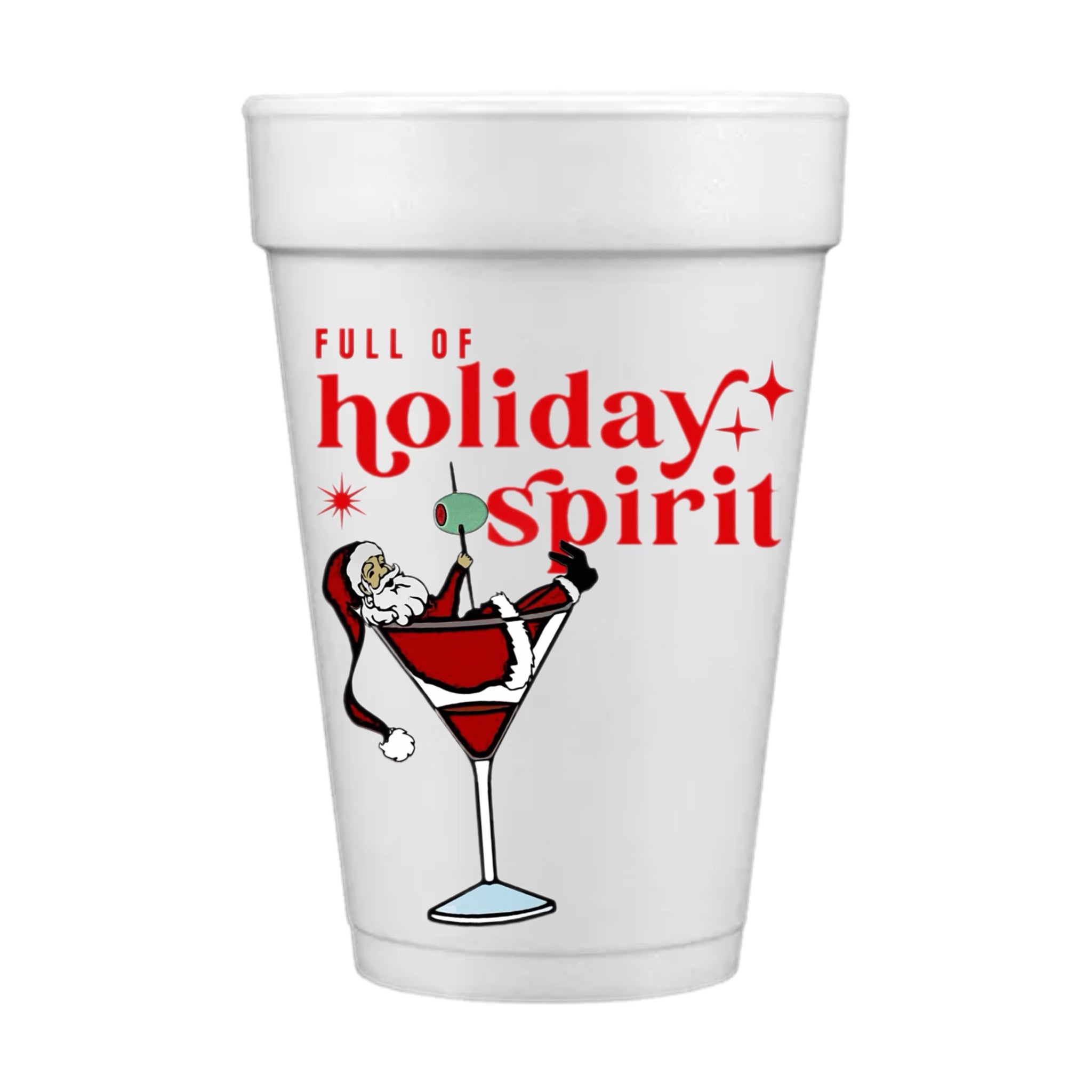 Holiday DYO 16 oz. Foam Cups - with Design