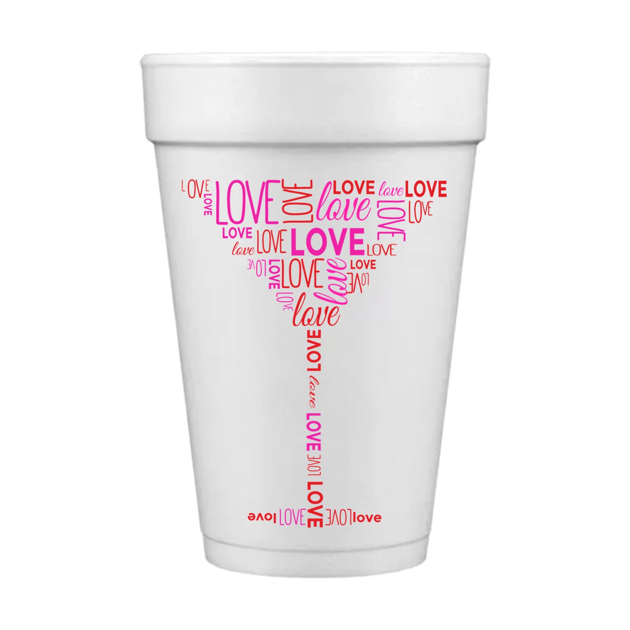 Valentines Styrofoam Cups